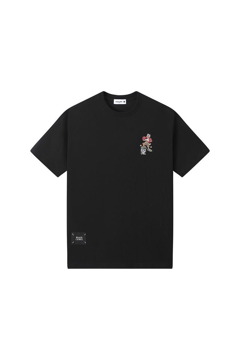 Black Label T-Shirt - Fighting Duck - Black - 525-B