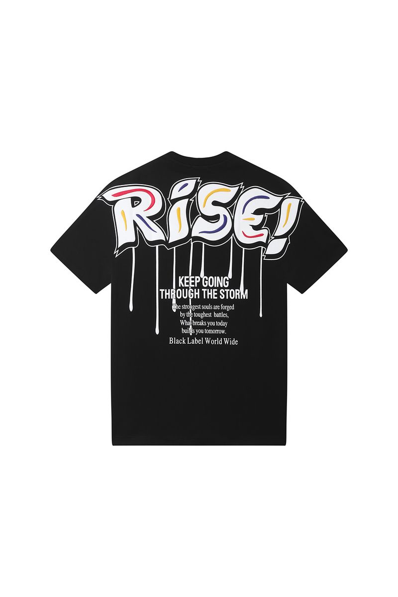 Black Label T-Shirt - Rise - Black - 521-B