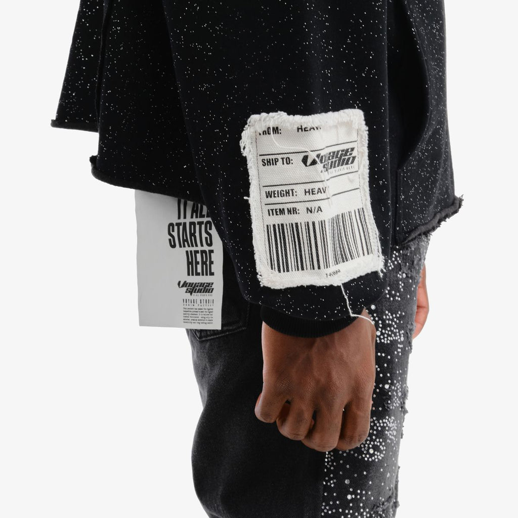 Copper Rivet Hoodie - God Bless The Real - Black - 53J13-BK-YYE6