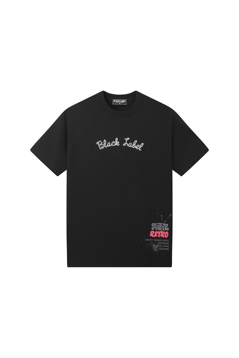 Black Label T-Shirt - RETRO - Black - BL-2024-B