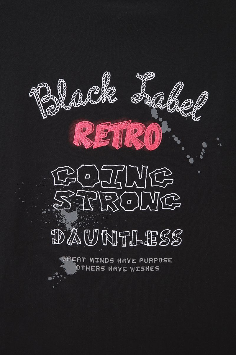 Black Label T-Shirt - RETRO - Black - BL-2024-B