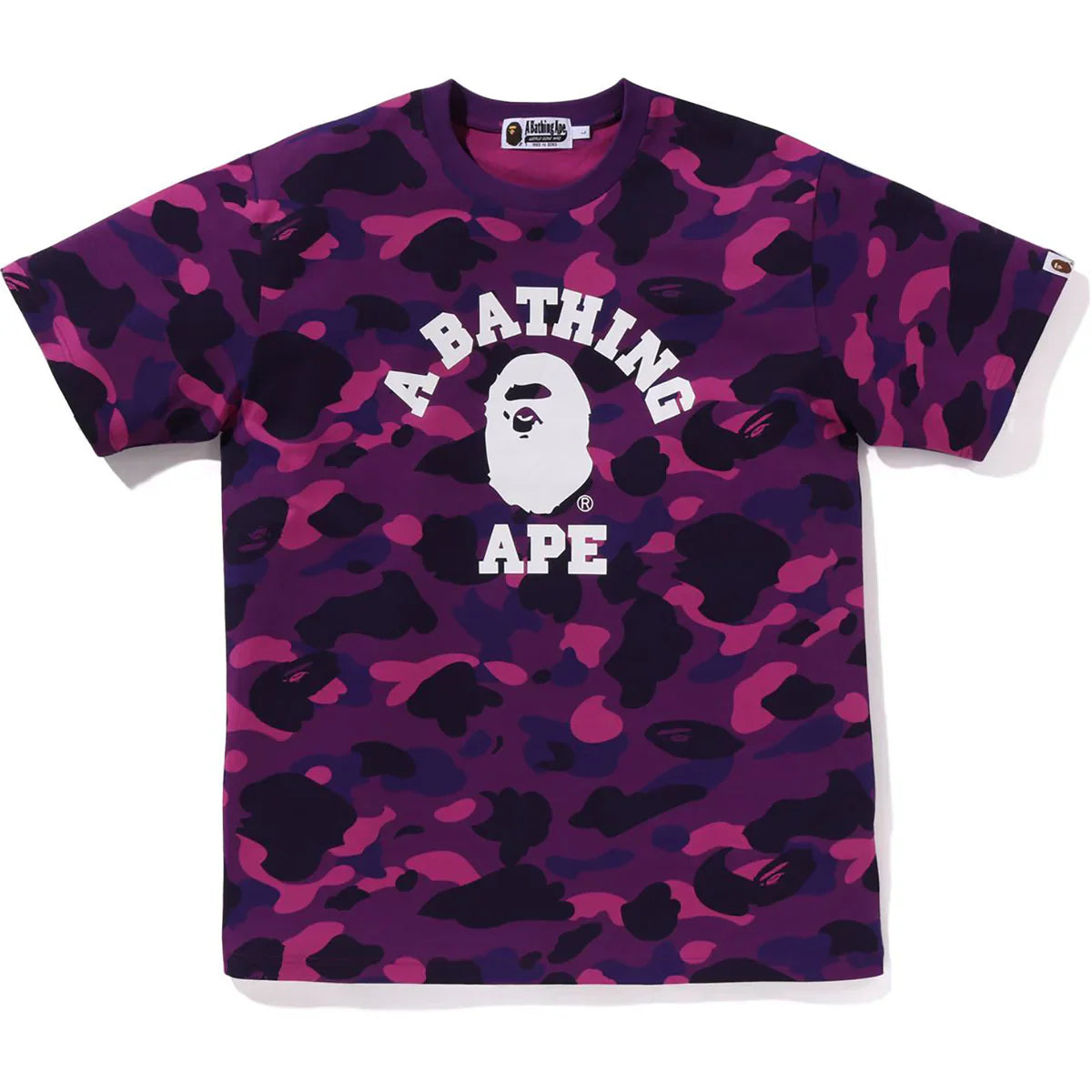 A Bathing Ape T-Shirt - Color Camo College - Purple Camo - 1K30-109-002