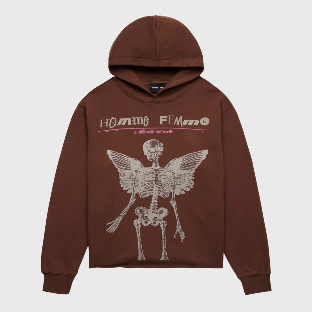 Homme+Femme Hoodie - Circle Of Life - Brown - HFFW202415