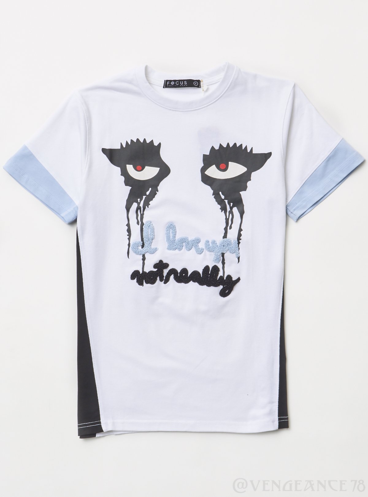 Focus T-Shirt - Dripping Eyes - White - 80357