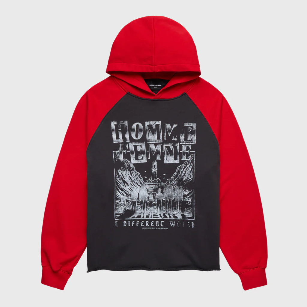 Homme+Femme Hoodie - Takeoff - Red And Black - HFFW202495