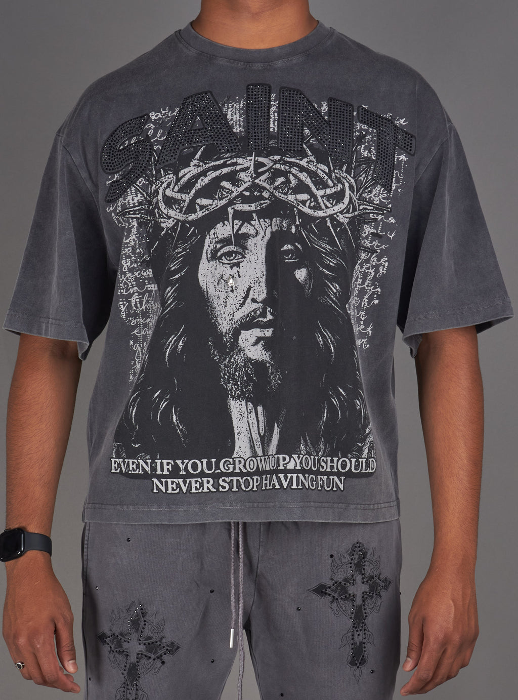 NME T-Shirt - Cole - Grey - 436