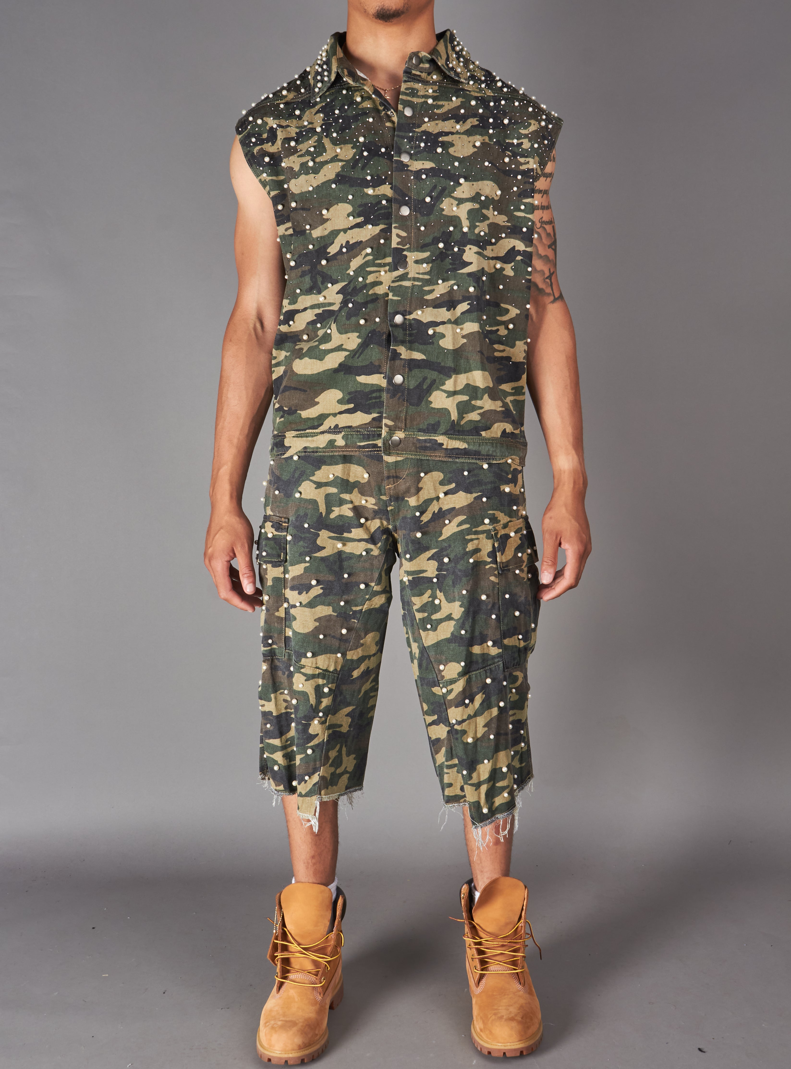 Politics Shorts - Beavis - Green Khaki Camo - 356