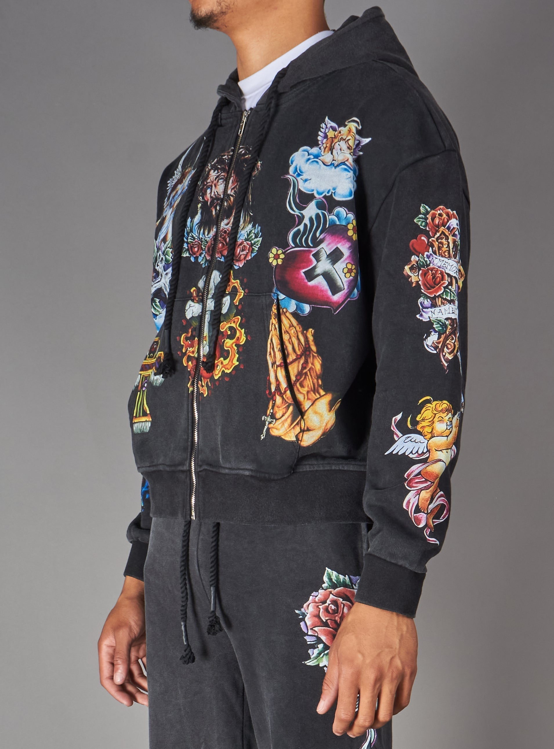 Politics Hoodie - Nivin - Black - 338