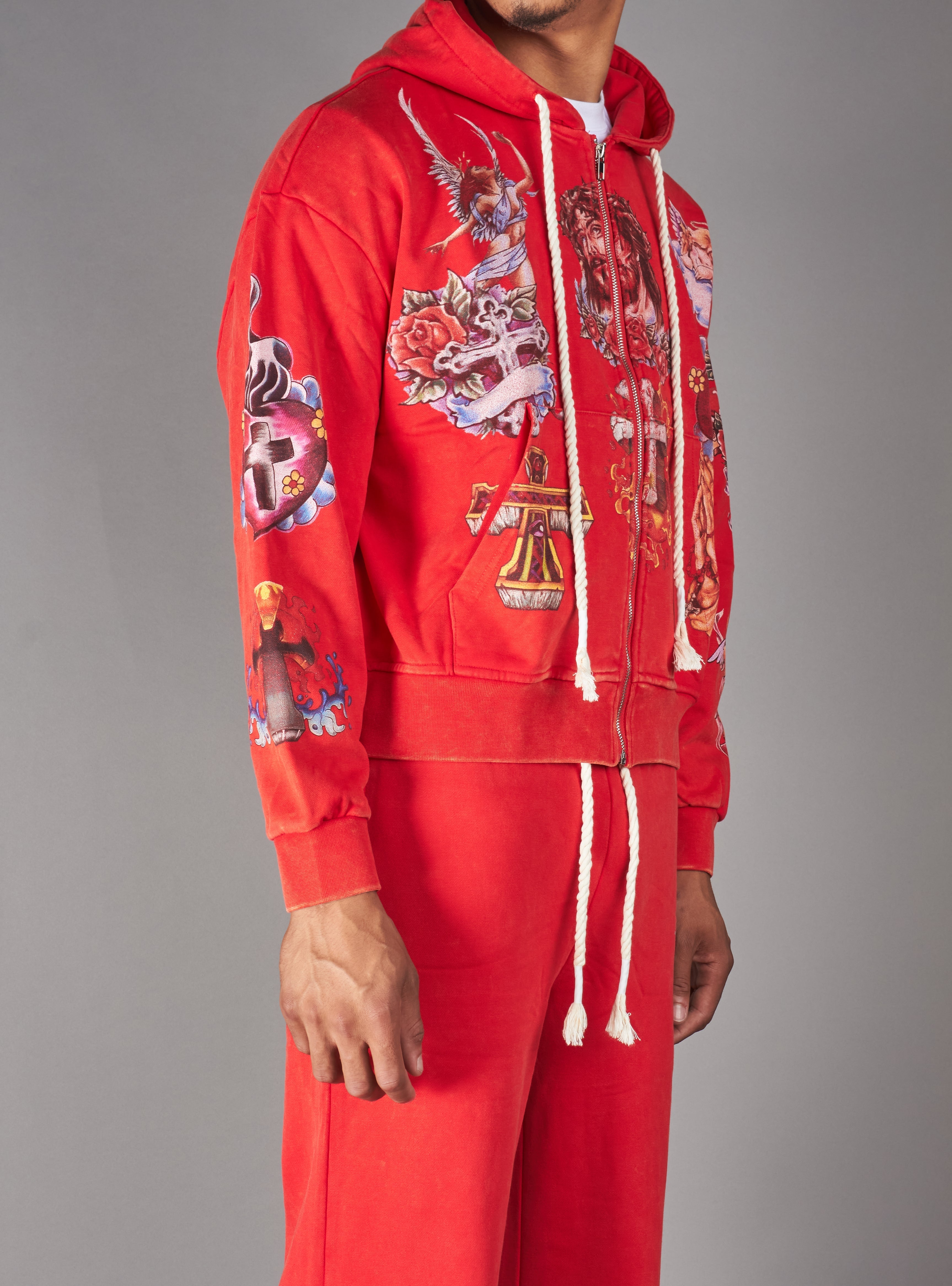 Politics Hoodie - Nivin - Jujube Red - 339