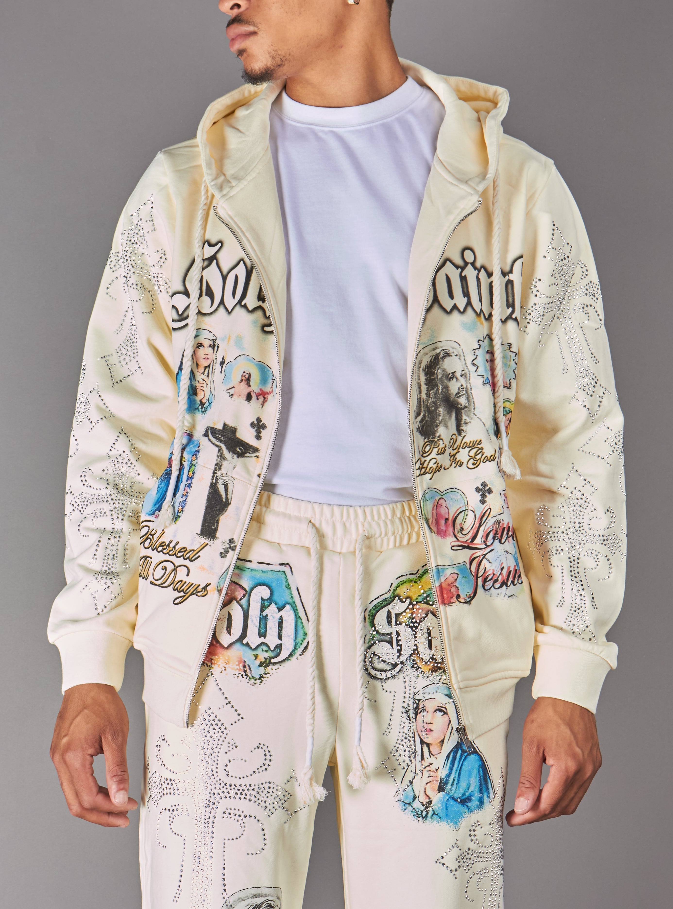 NME Hoodie - Yorin - Beige - 052