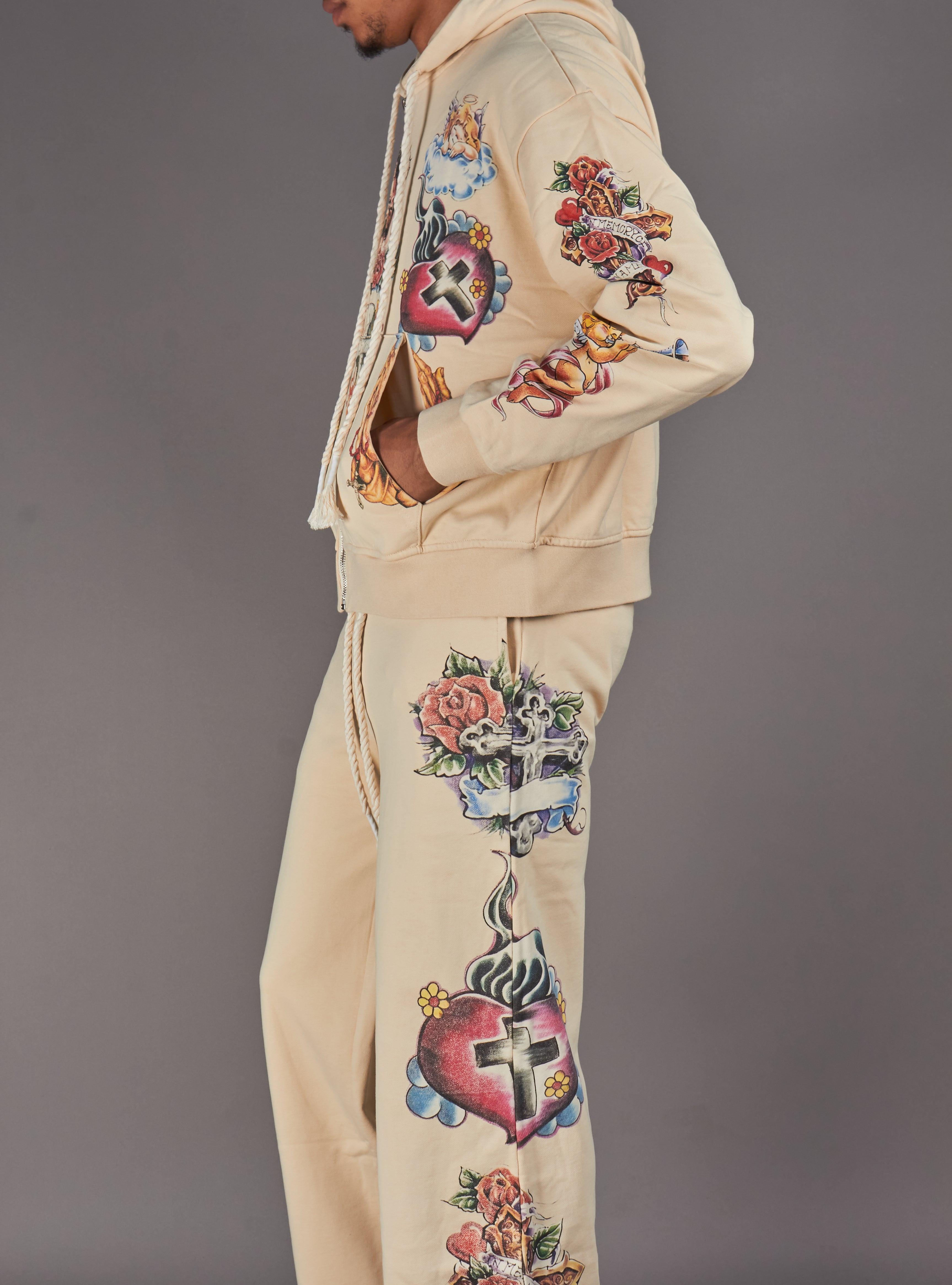 Politics Hoodie - Nivin - Beige - 340