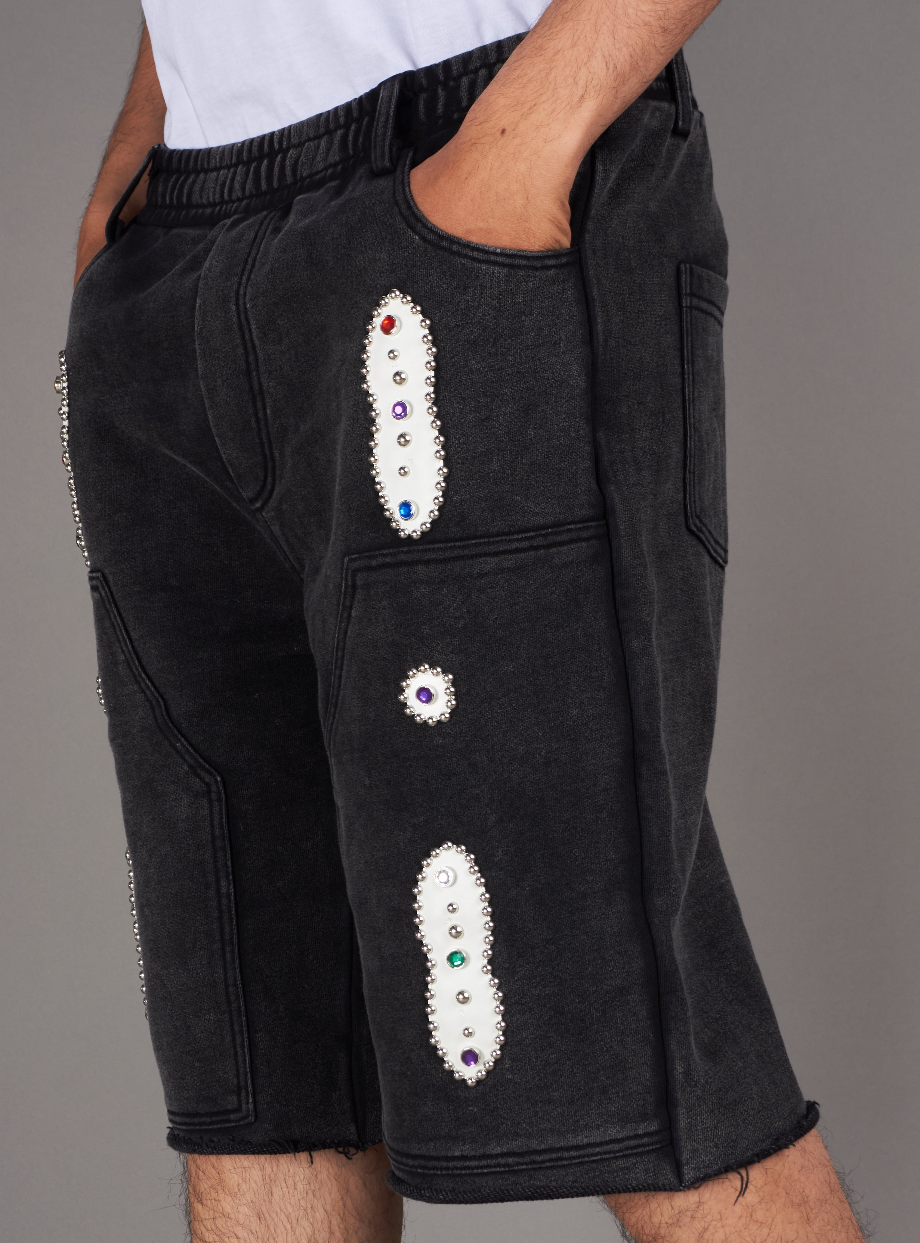 Politics Shorts - Keran - Washed Black - 640