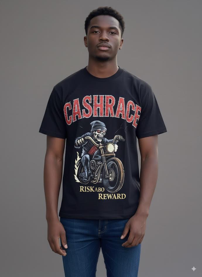 CASHRACE T-Shirt - Risk And Reward - Black