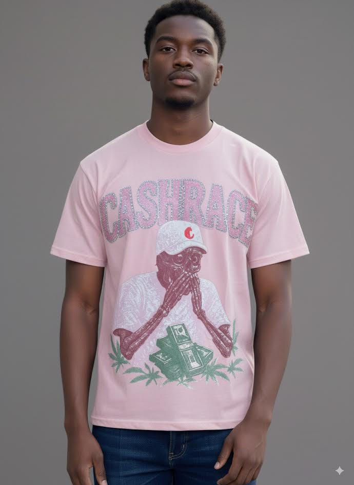 CASHRACE T-Shirt - Skeleton - Pink