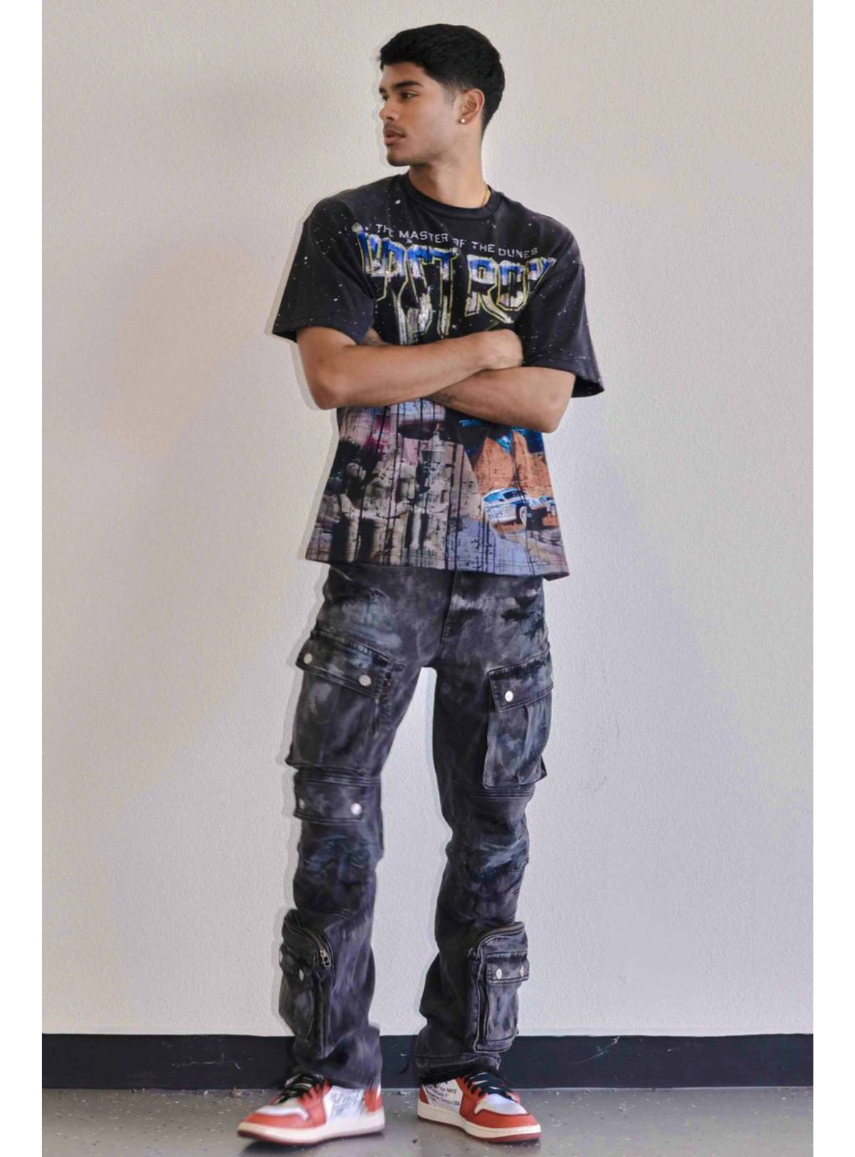 First Row T-Shirt - Death Row Cosmos - Black - FRT2138