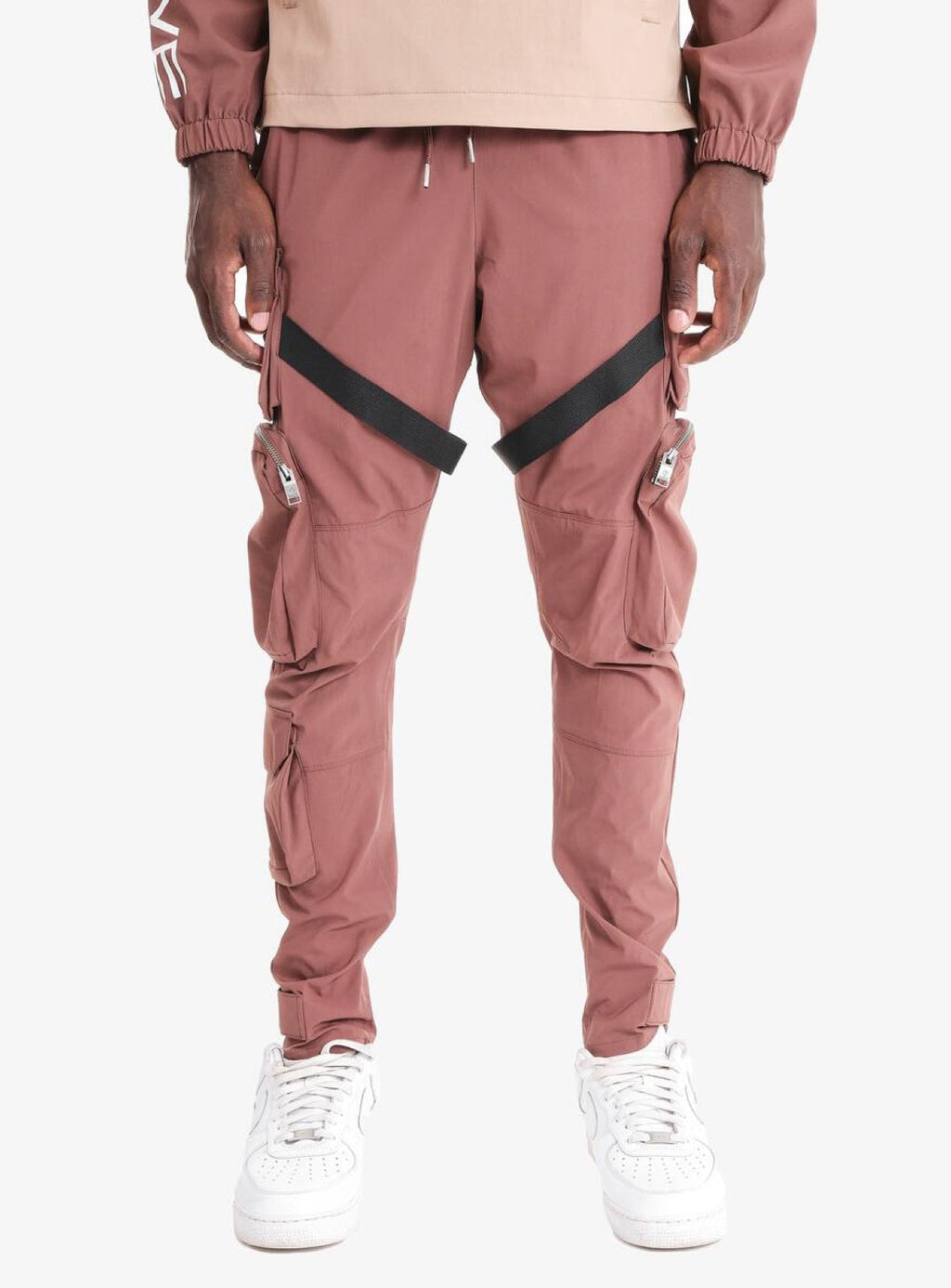 Life Code Track Pants - Utility Straps - Brown - 13P03