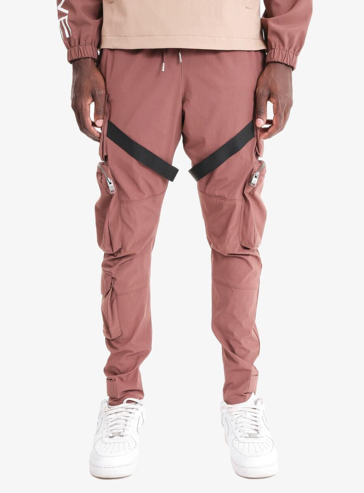 Life Code Track Pants - Utility Straps - Brown - 13P03
