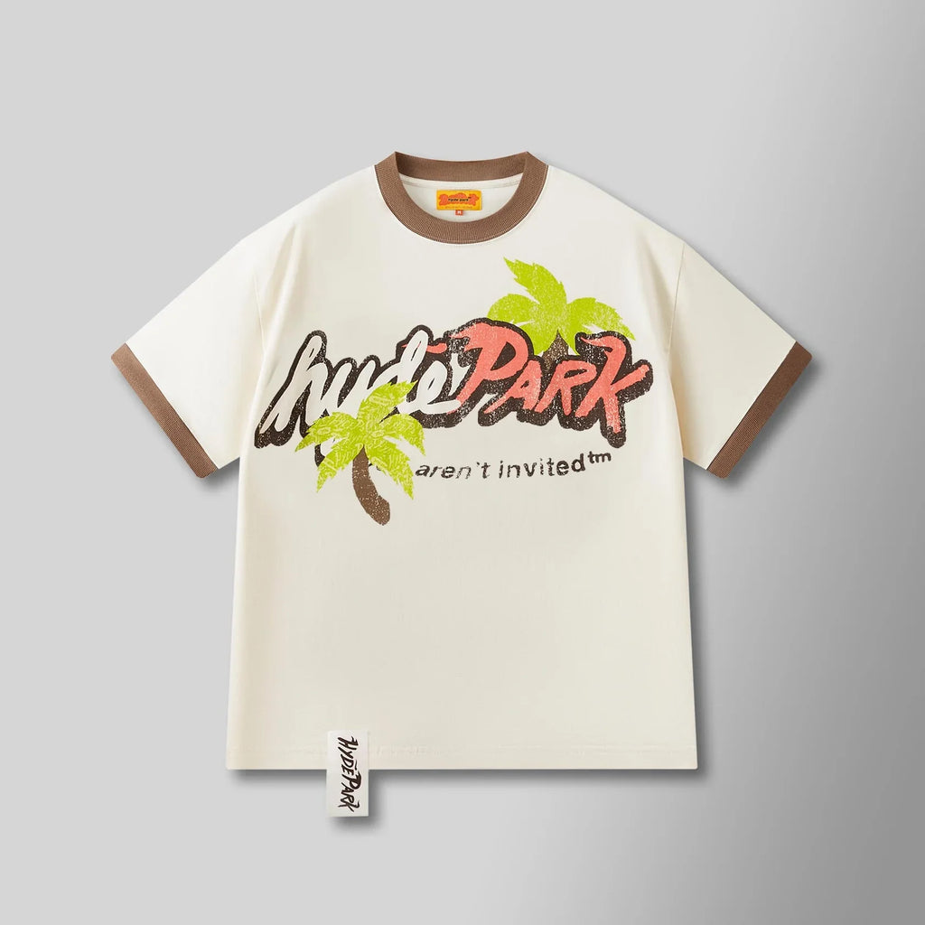 Hyde Park T-Shirt - Paradise Park Ringer Tee - Watermelon