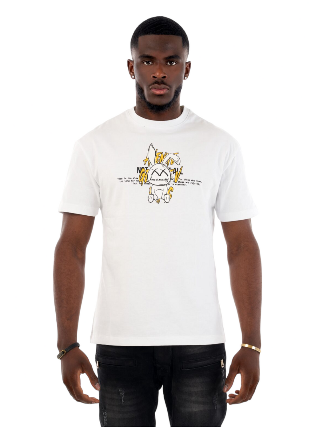 George V T-Shirt - Dead Bunny  - White - GV2560