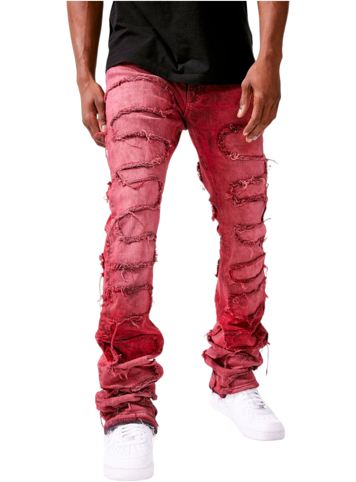 Jordan Craig Jeans - Martin Stacked Oasis - Red - JTF1131