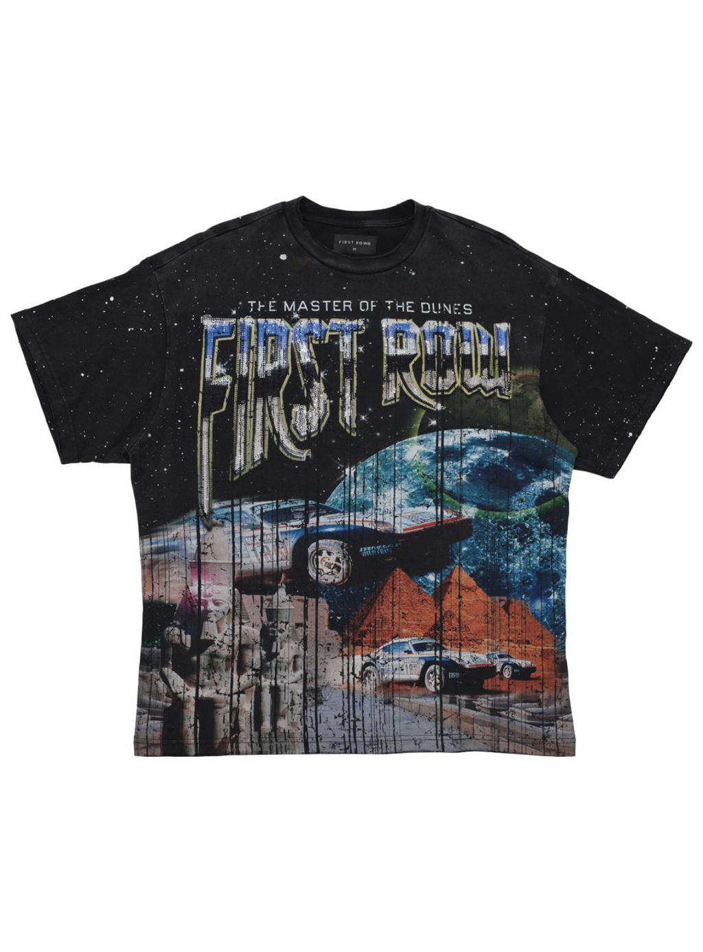 First Row T-Shirt - Death Row Cosmos - Black - FRT2138