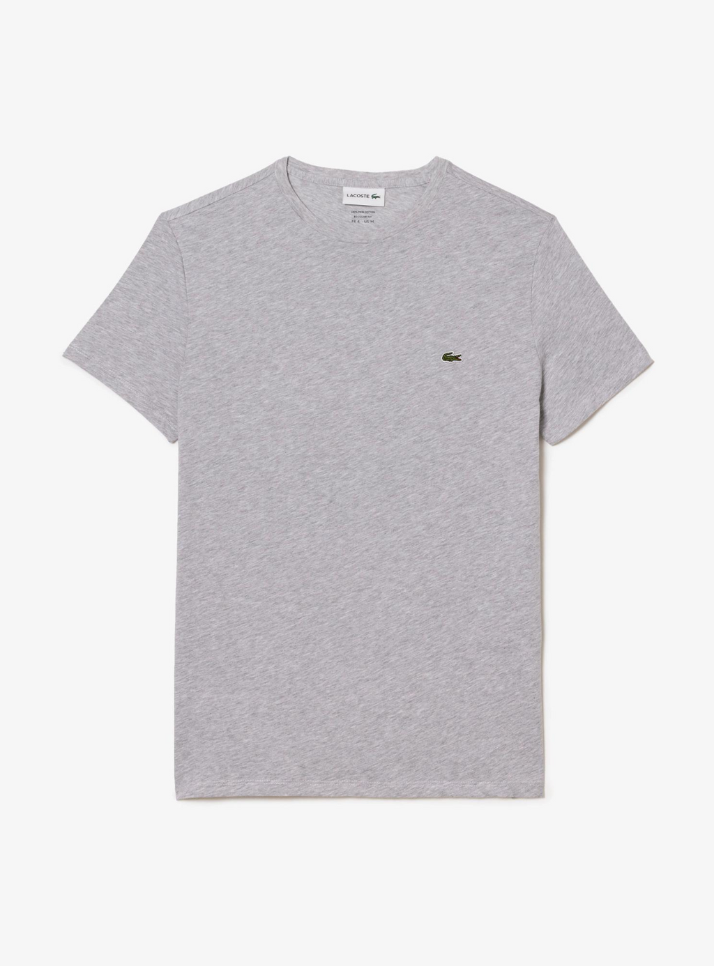 Lacoste T-Shirt - Crew Neck Pima Cotton Jersey - Grey CCA - TH6709