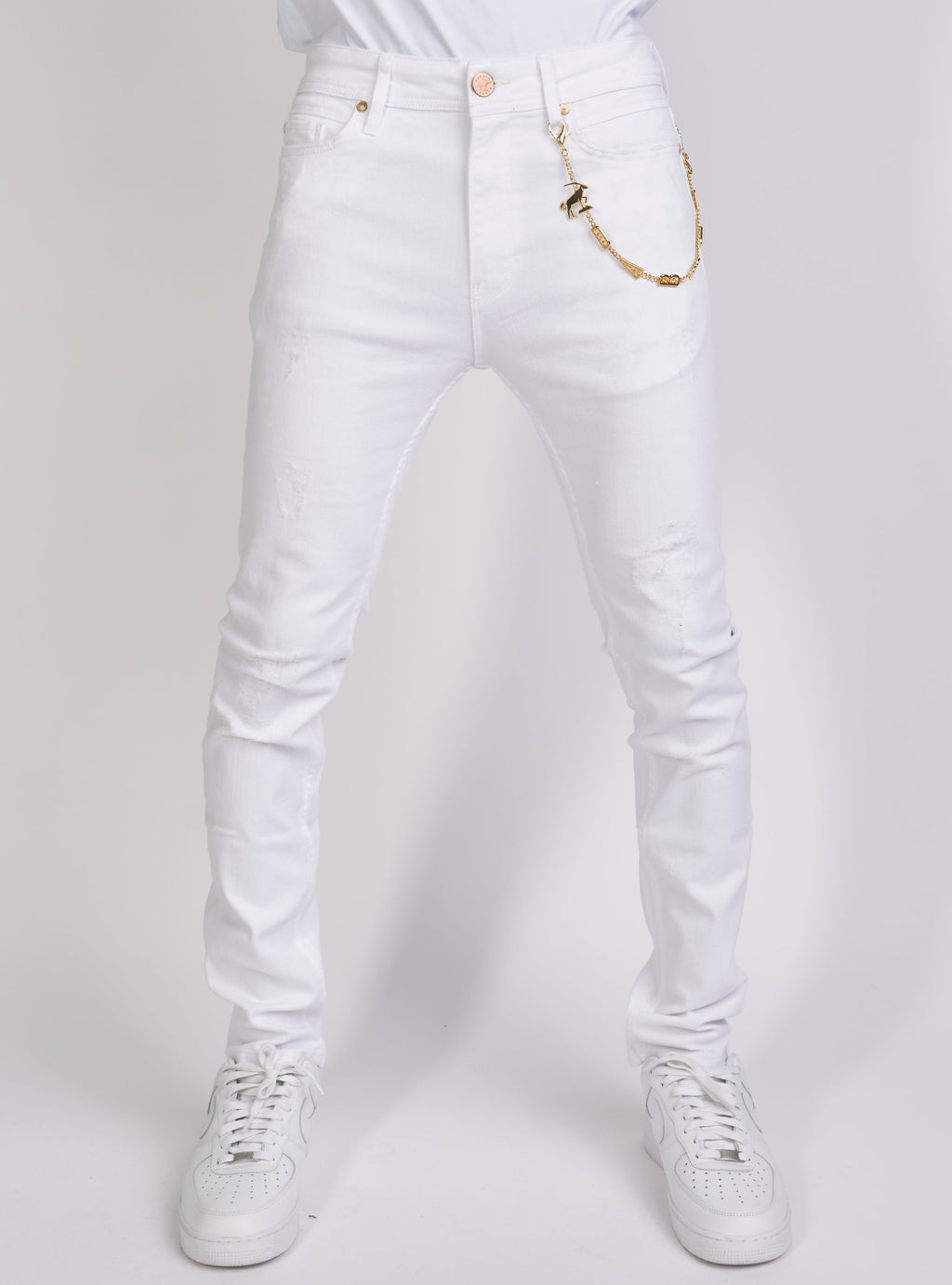 Dabbous Jeans - Chain - White - 8721004