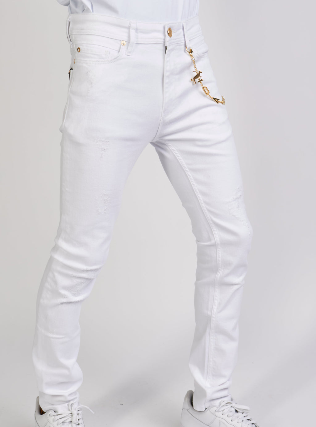 Dabbous Jeans - Chain - White - 8721004