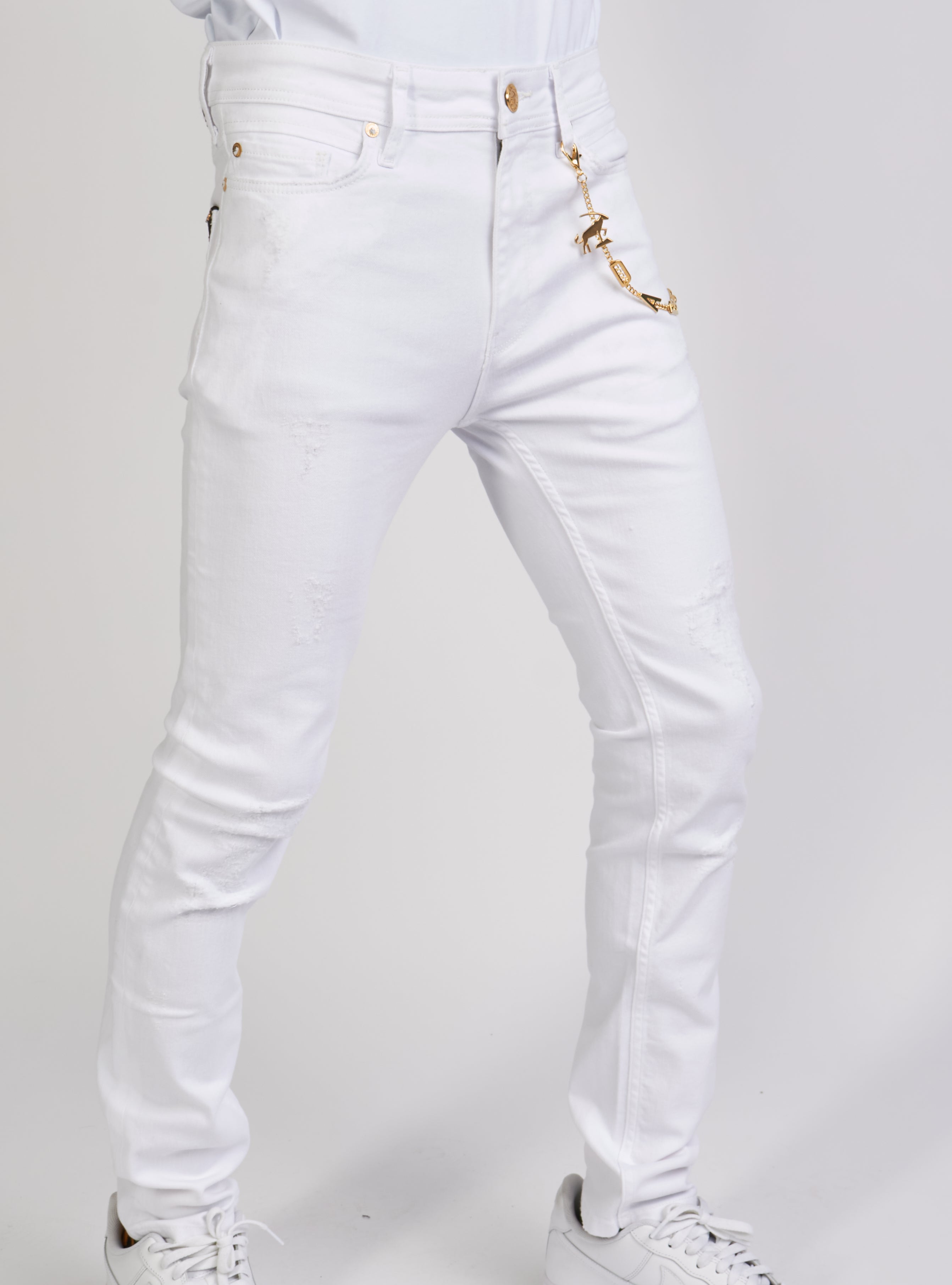 Dabbous Jeans - Chain - White - 8721004