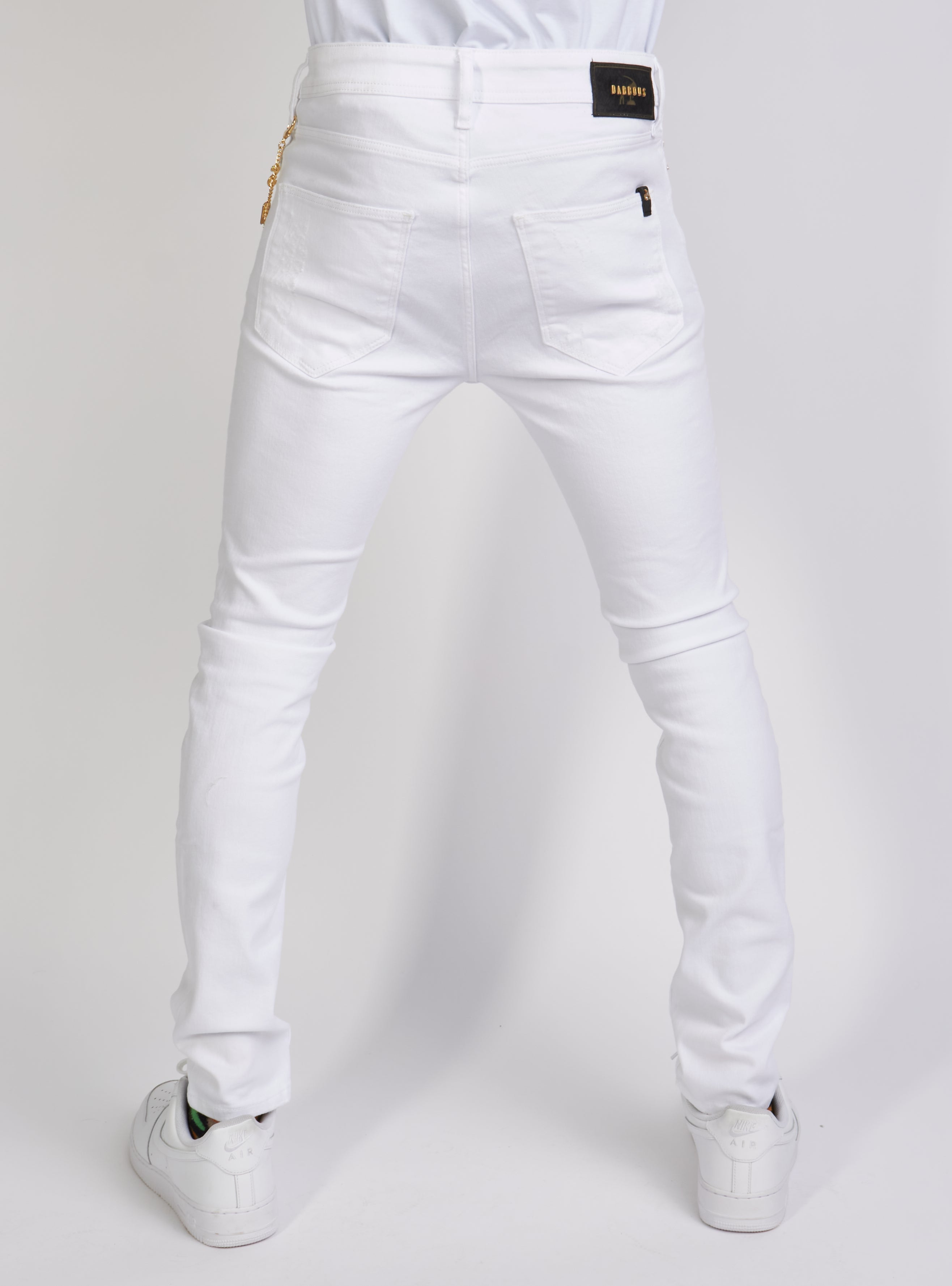 Dabbous Jeans - Chain - White - 8721004