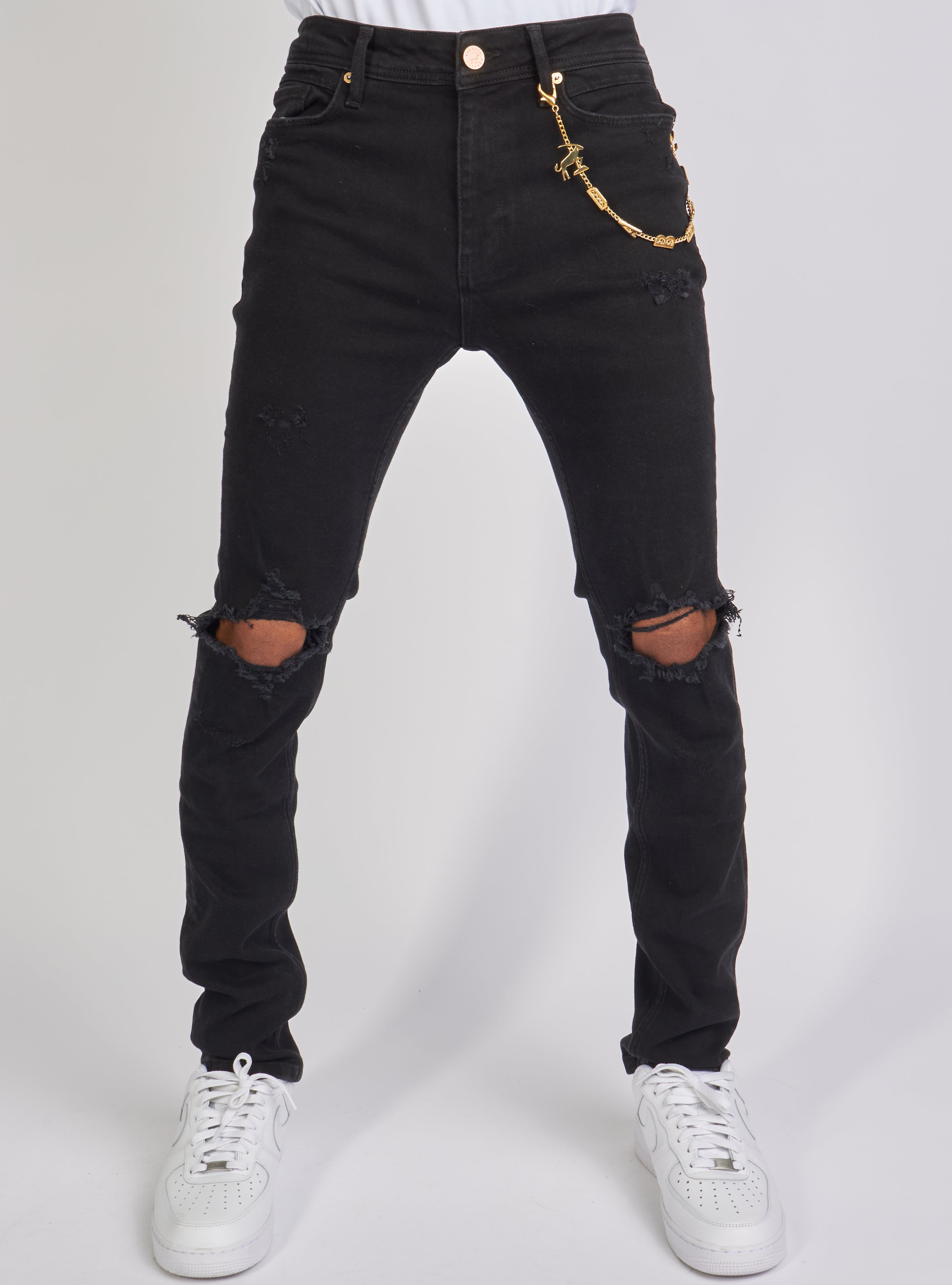 Dabbous Jeans - Chain - Black - 8721005