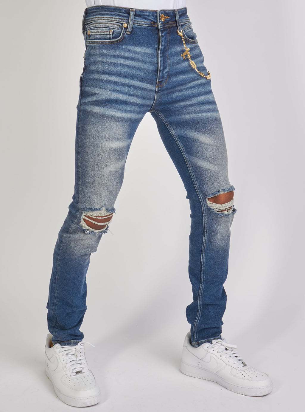 Dabbous Jeans - Chain - Dark Blue - 8721001
