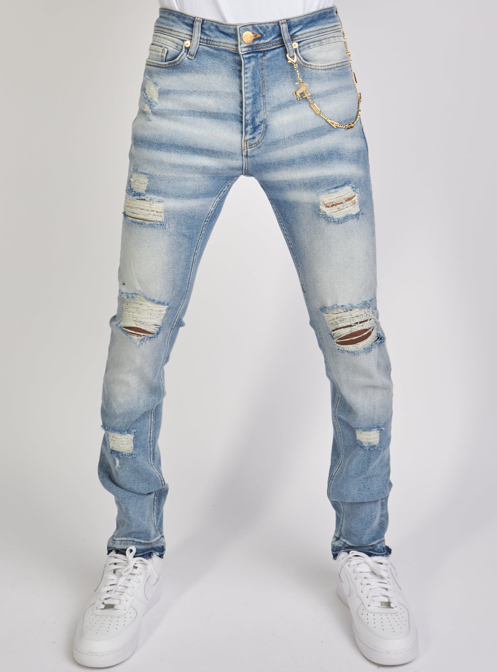 Dabbous Jeans - Chain - Light Blue - 8721002