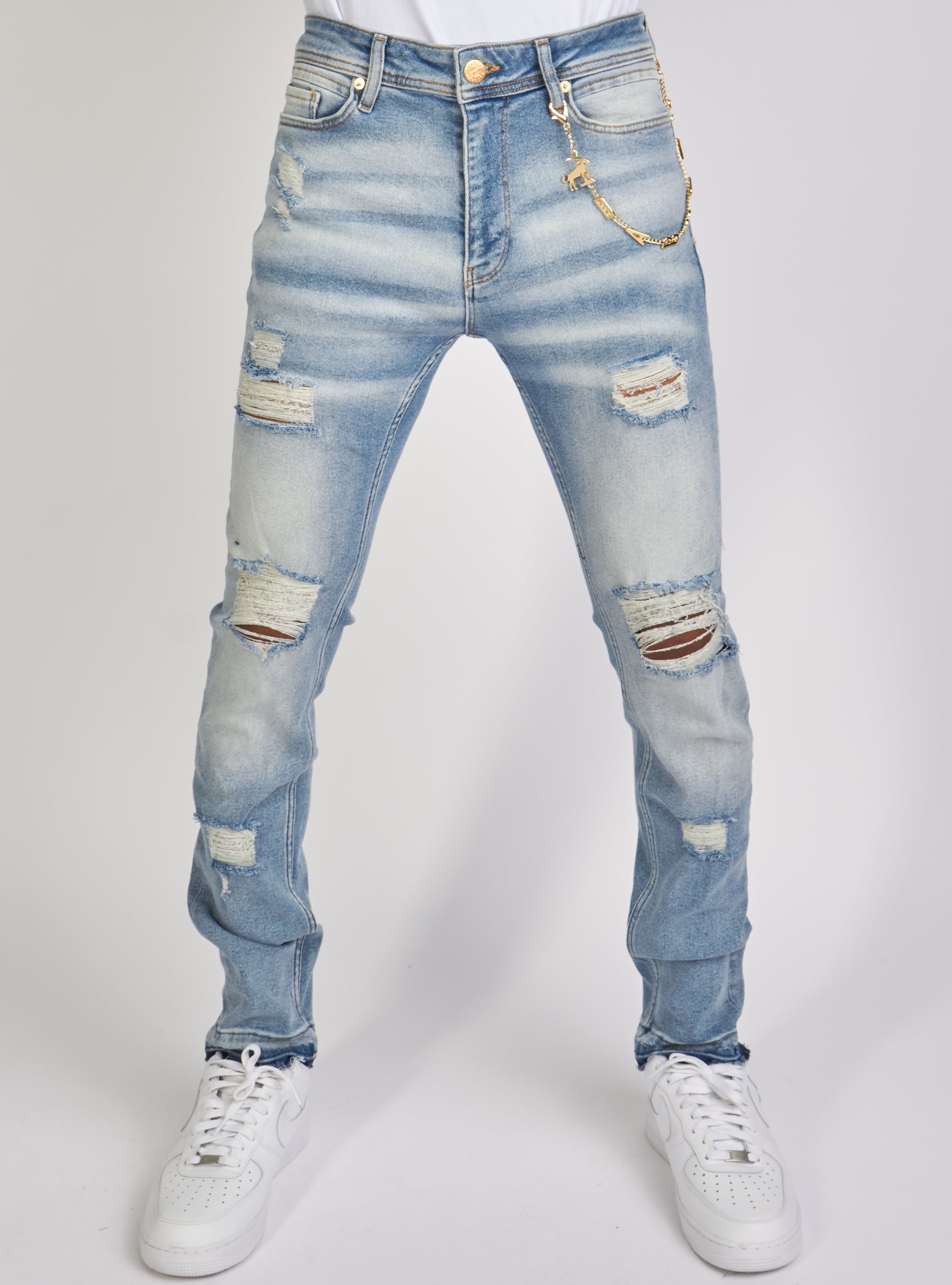 Dabbous Jeans - Chain - Light Blue - 8721002