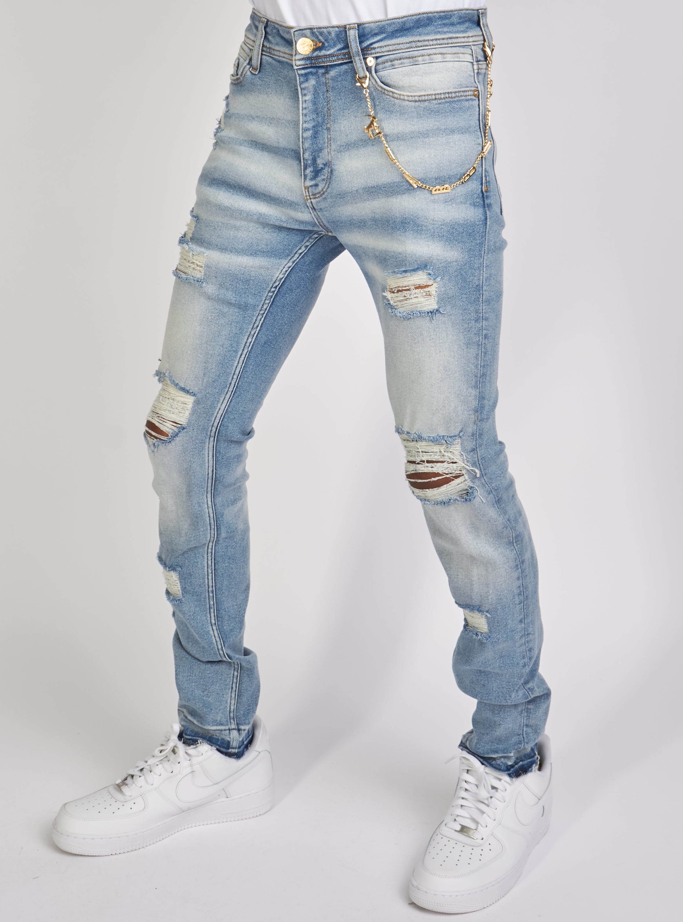 Dabbous Jeans - Chain - Light Blue - 8721002