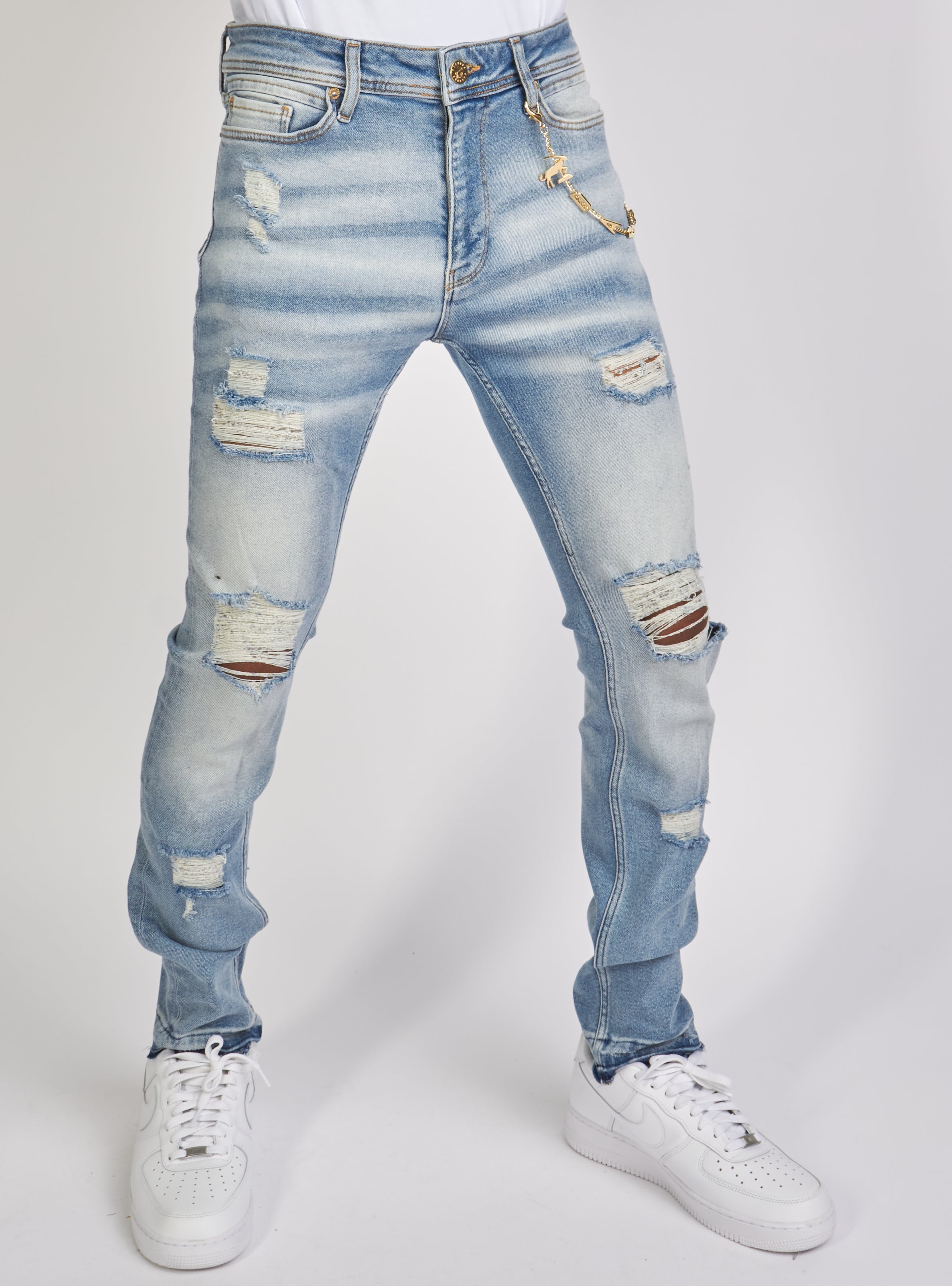 Dabbous Jeans - Chain - Light Blue - 8721002
