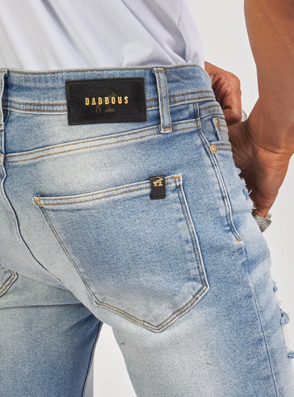 Dabbous Jeans - Chain - Light Blue - 8721002