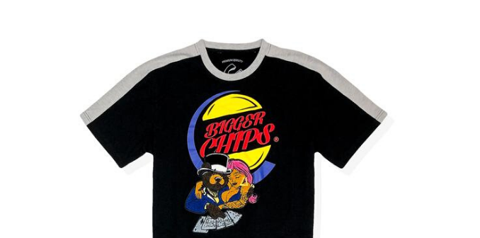 Civilized T-Shirt - Bigger Chips - Black - CV2054