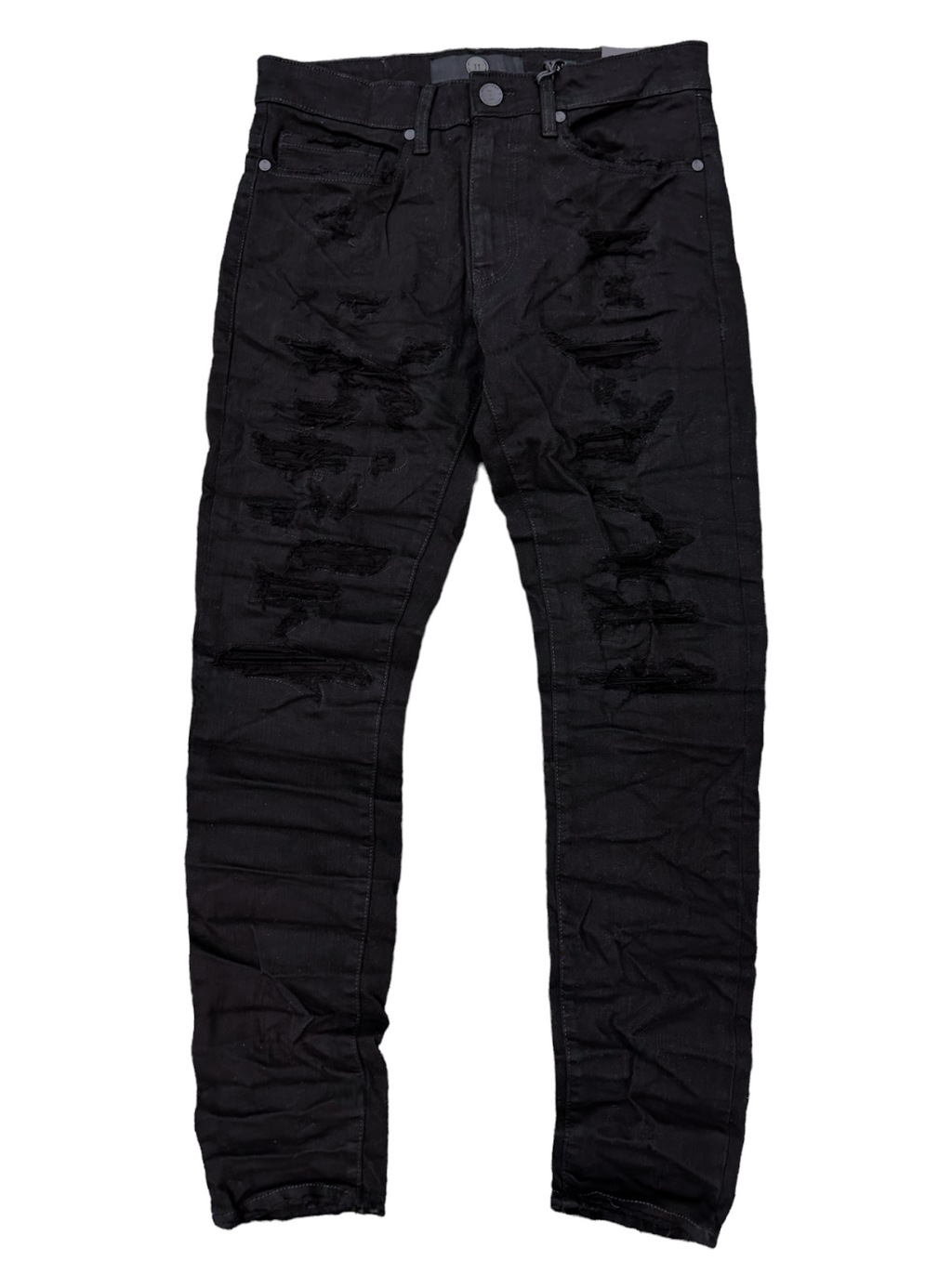 Jordan Craig Jeans - Crushed And Rolled Ross - Black - JR1095A