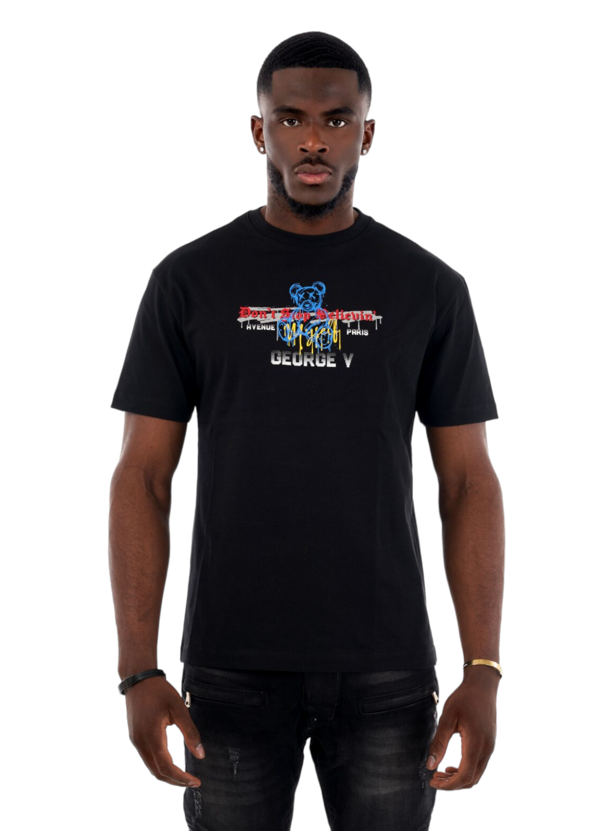 George V T-Shirt - Don't Stop Believin - Black - GV2558