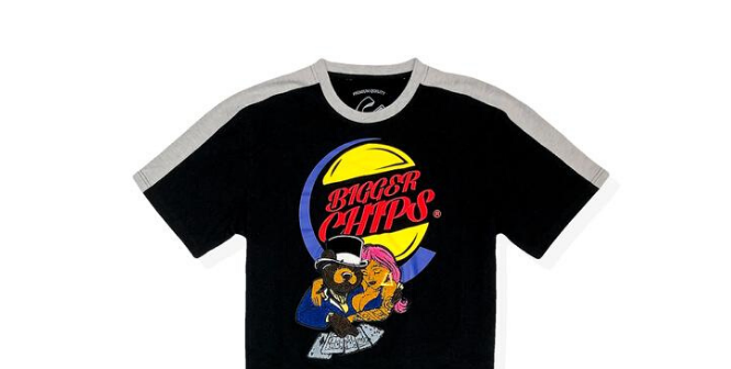 Civilized T-Shirt - Bigger Chips - Black - CV2054