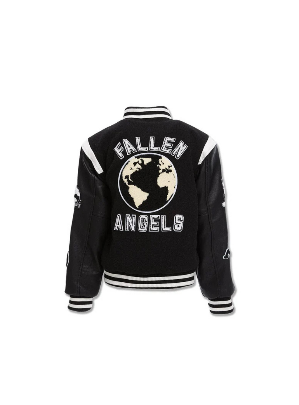 Jordan Craig Jacket - Kids Fallen Angels Varsity - Black - 91647K
