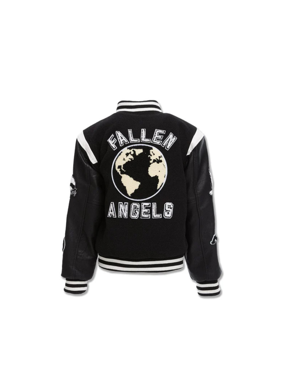 Jordan Craig Jacket - Kids Fallen Angels Varsity - Black - 91647K