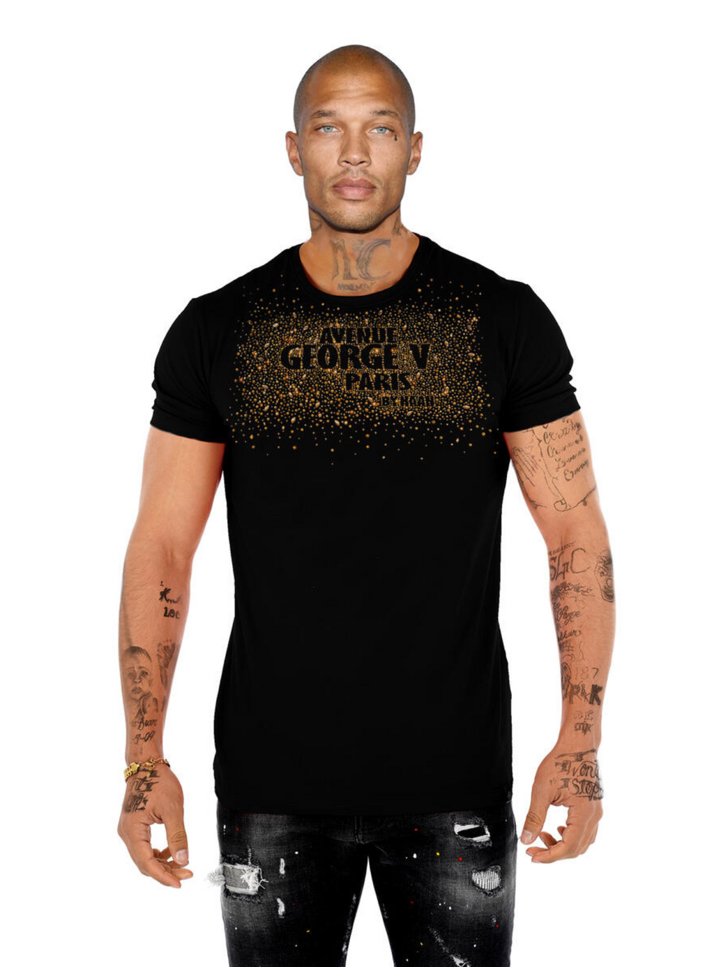 George V T-Shirt - Gold Dust - Black\Gold - GV2707