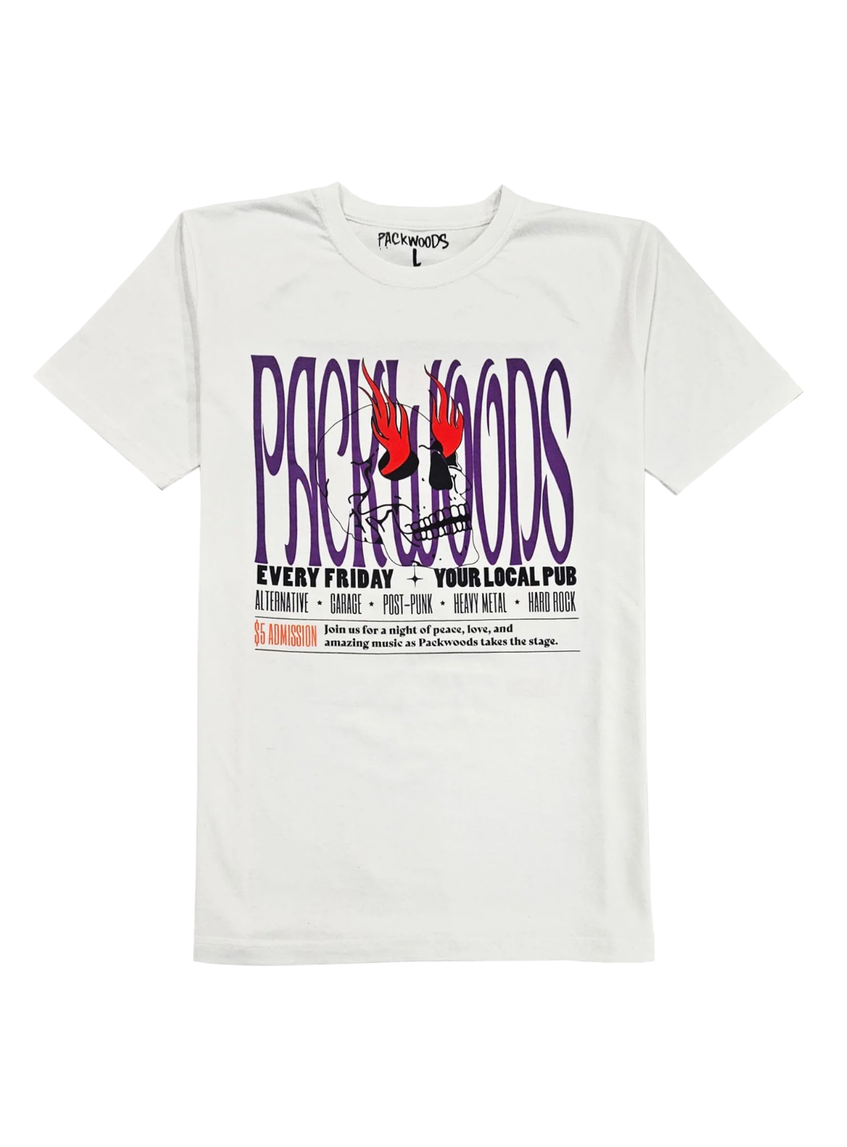 Packwood T-Shirt - Mystic Rock - White