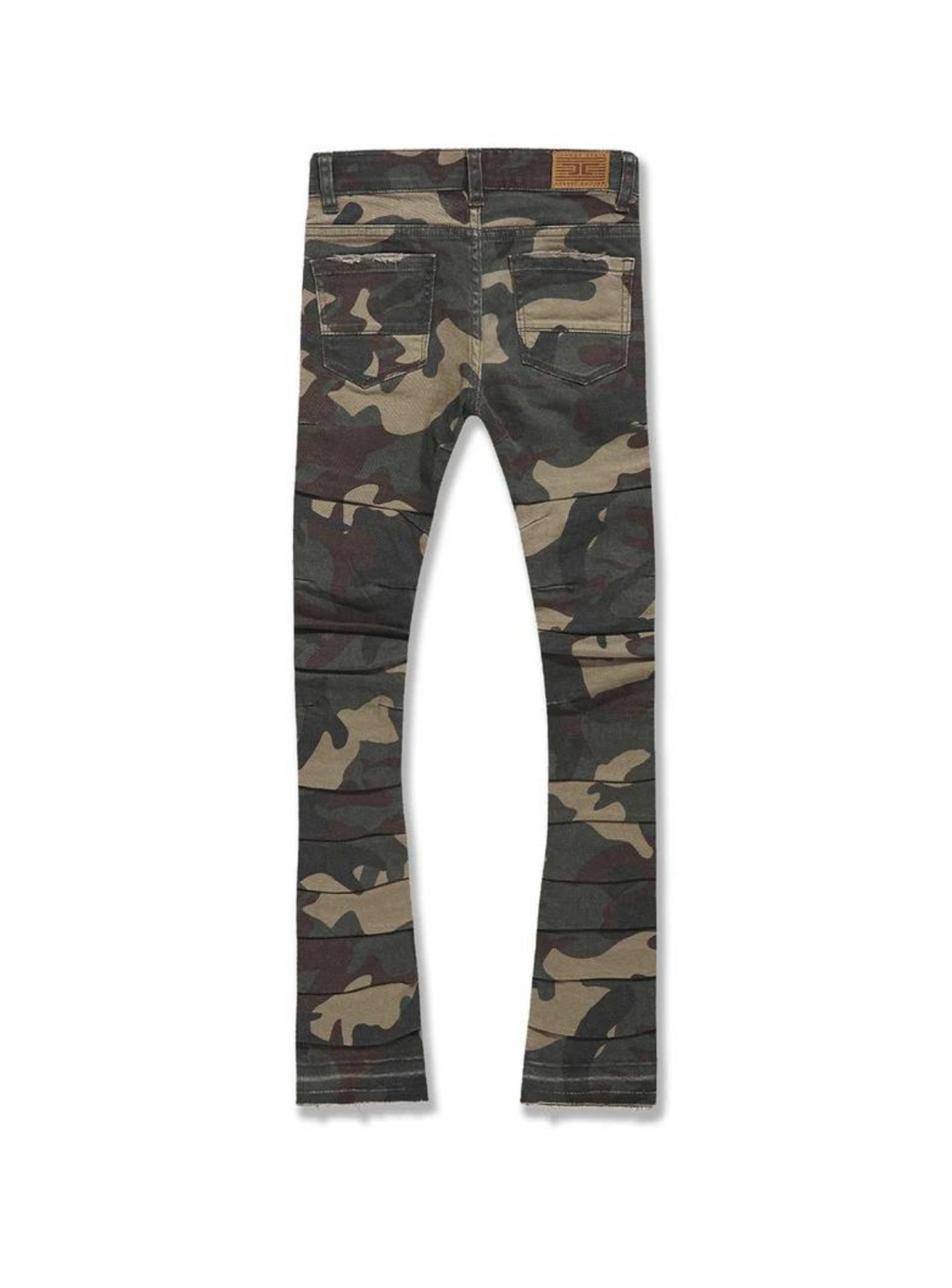 Jordan Craig Jeans - Stacked Ripple Effect - Woodland - JTF1157K