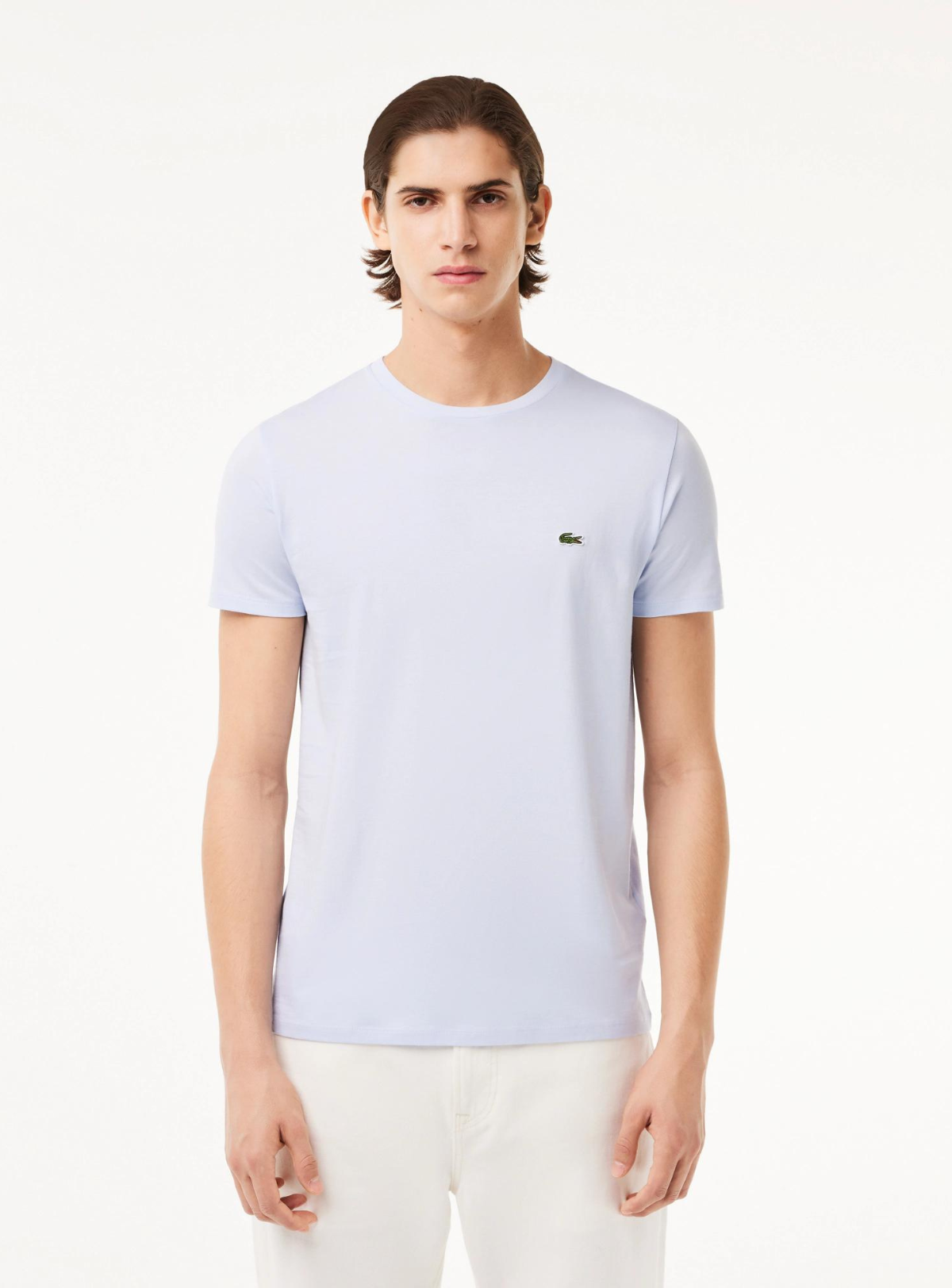 Lacoste T-Shirt - Crew Neck Pima Cotton Jersey - Light Blue J2G - TH6709