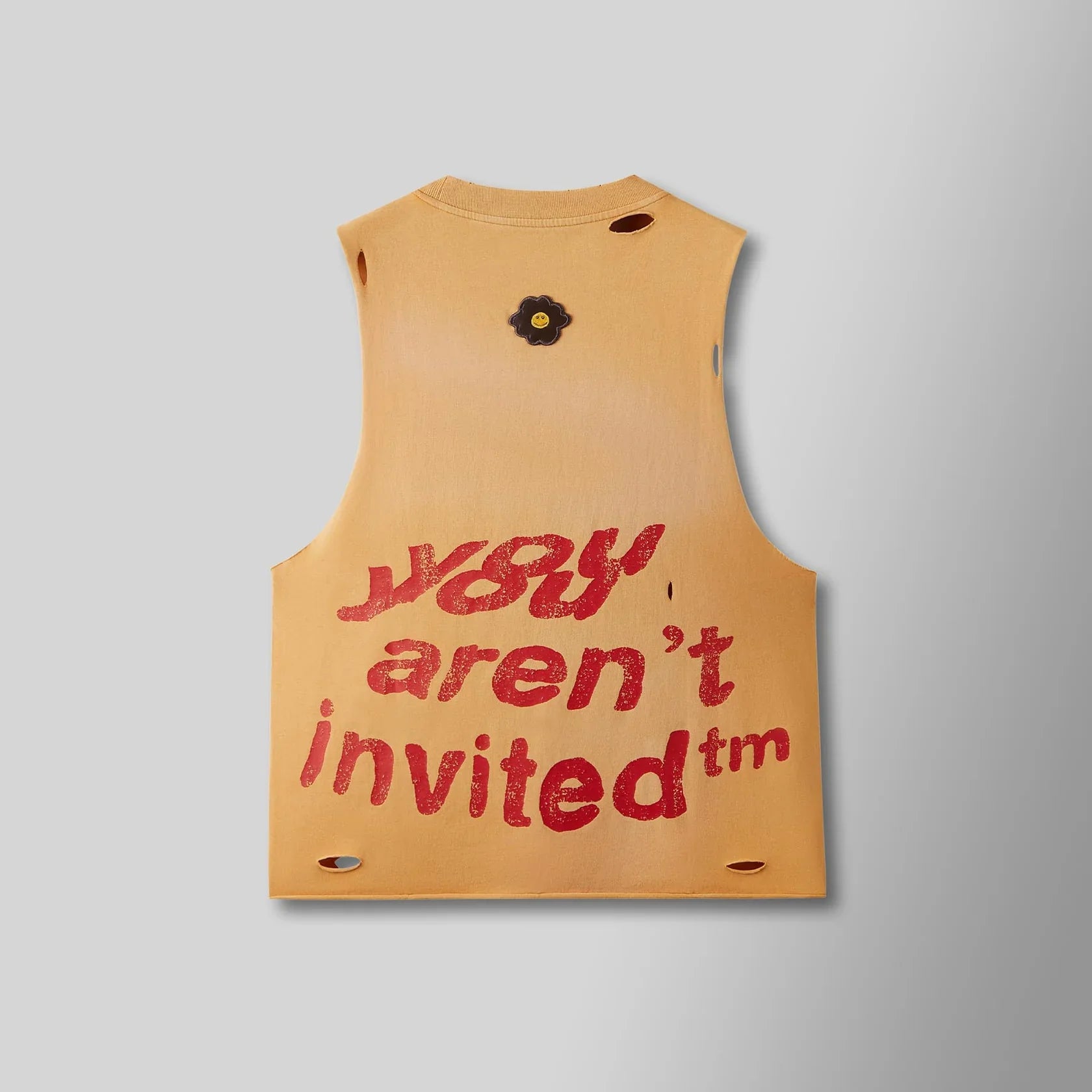 Hyde Park Tank Top - Sleeveless Distressed - Gold