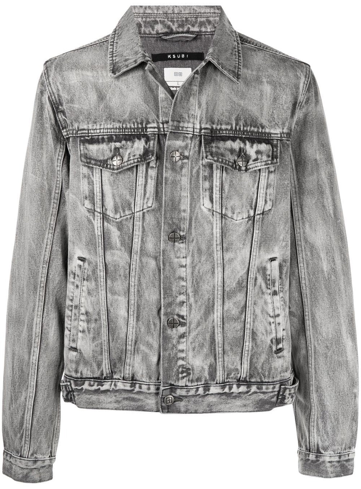 Ksubi Jean Jacket - Bleached Effect - Grey - 5000006736