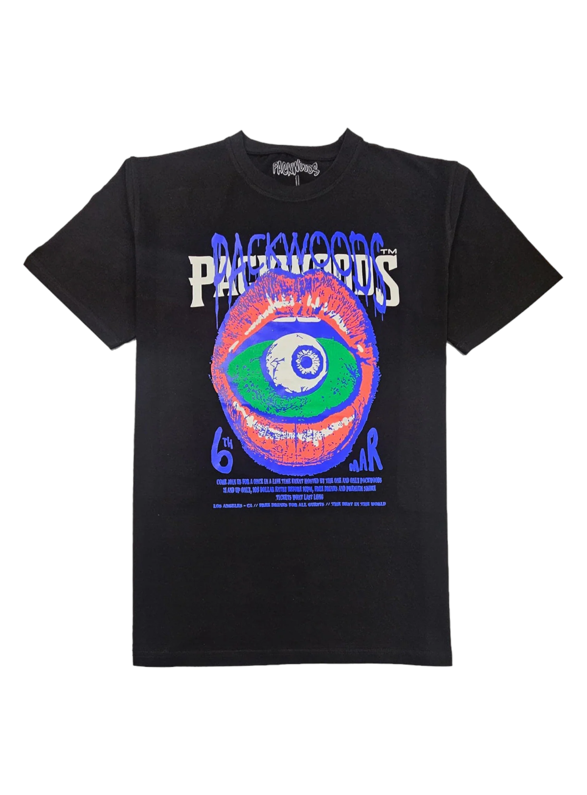 Packwood T-Shirt - Eye 6th Mar - Black